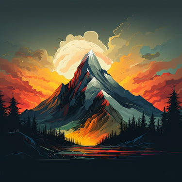Tableau Moderne Montagne